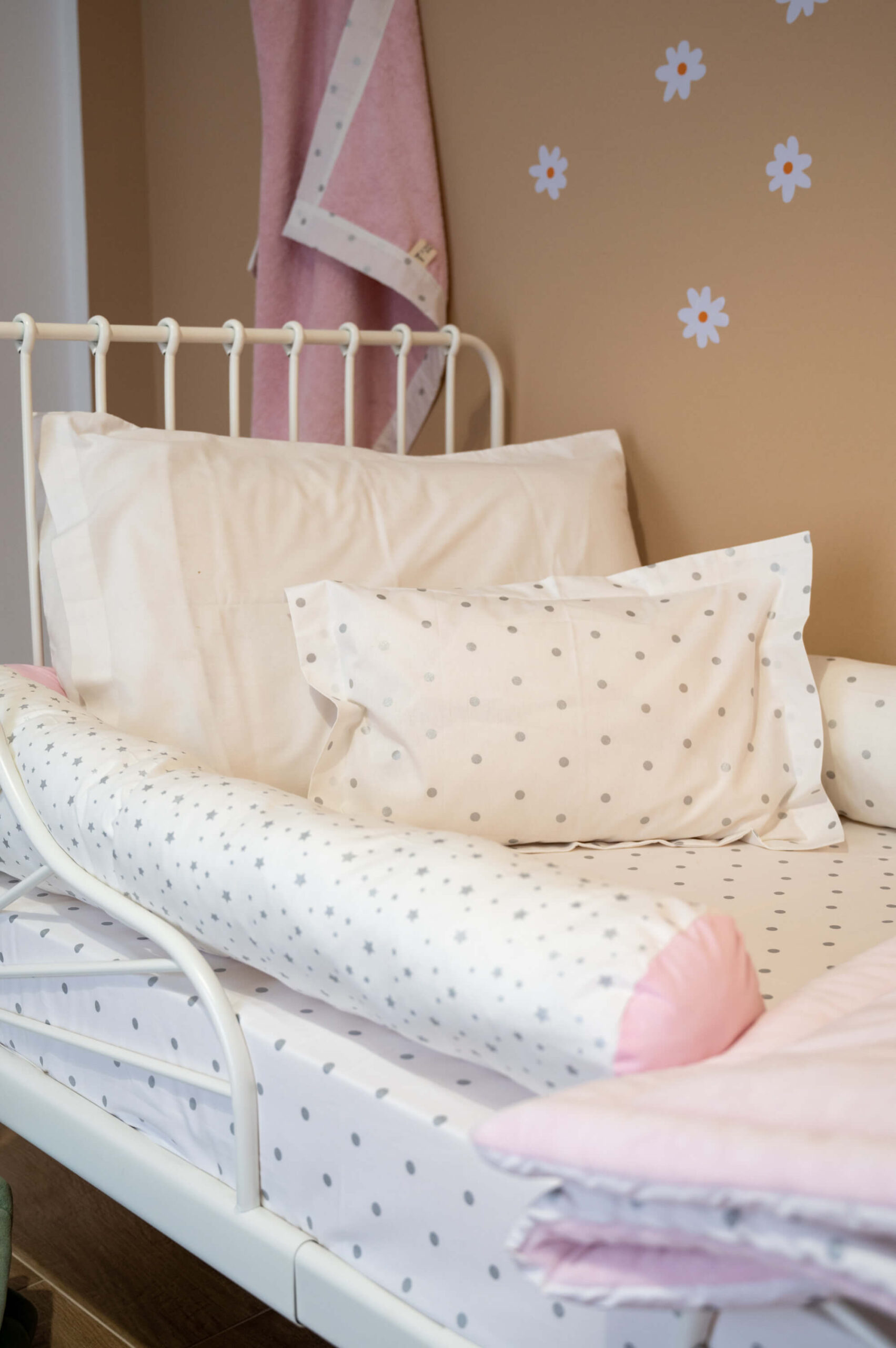 '-Κάπα Μπουρνουζάκι Silver Dots Pink - Image 4