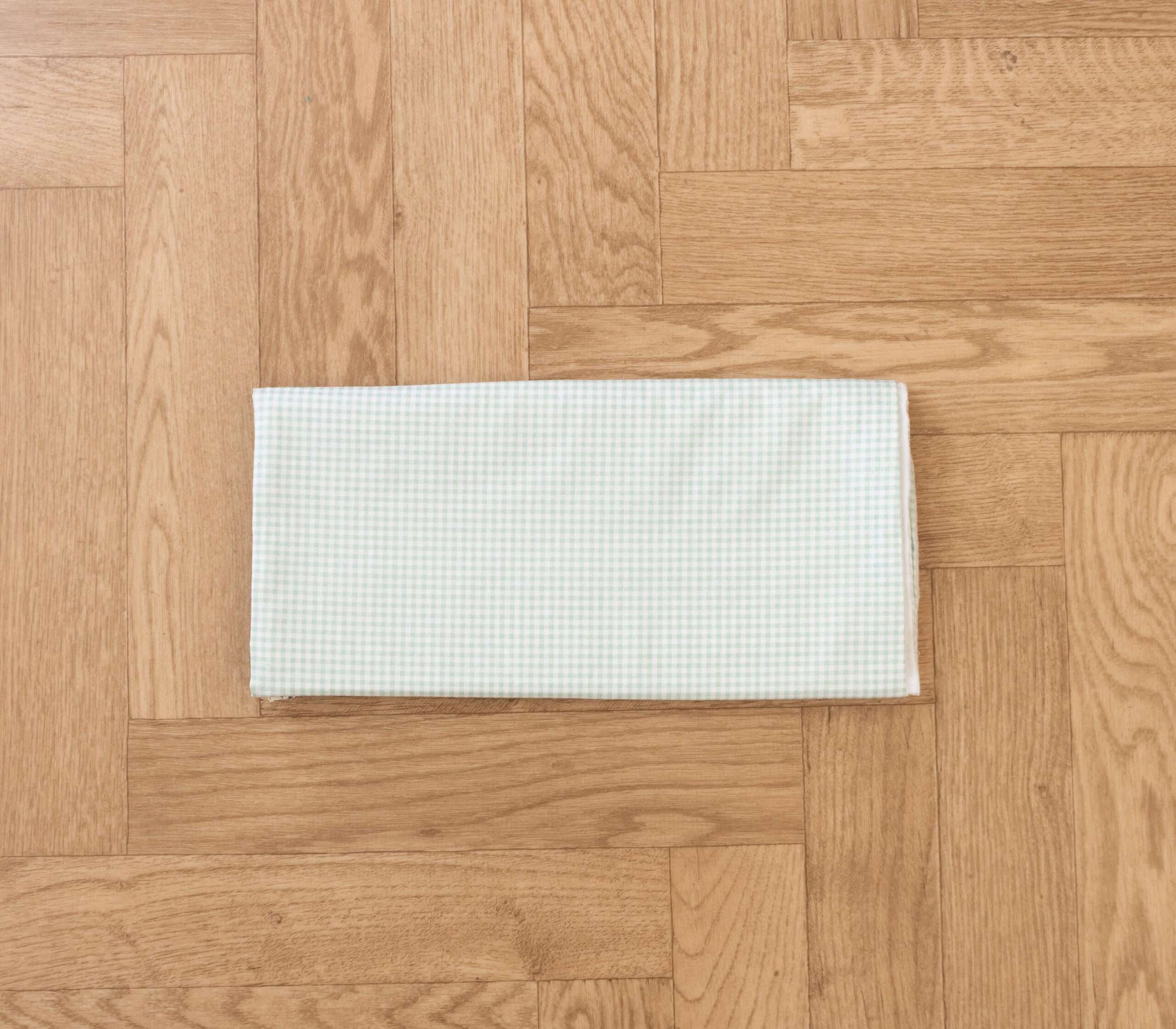 -Σελτεδάκι (1τεμ) αδιάβροχο 50*70 Καρό μέντα - Image 2