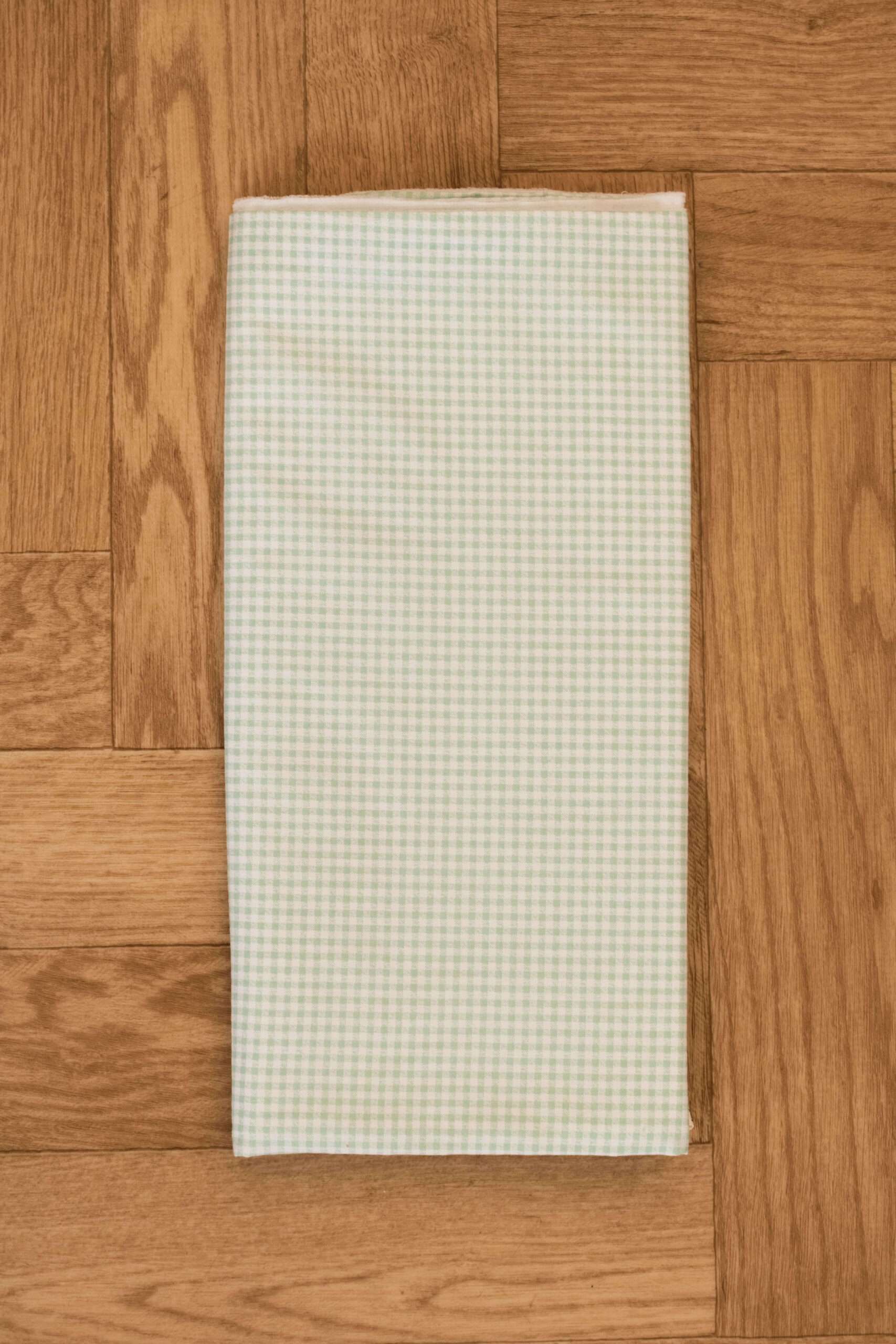 -Σελτεδάκι (1τεμ) αδιάβροχο 50*70 Καρό μέντα - Image 3