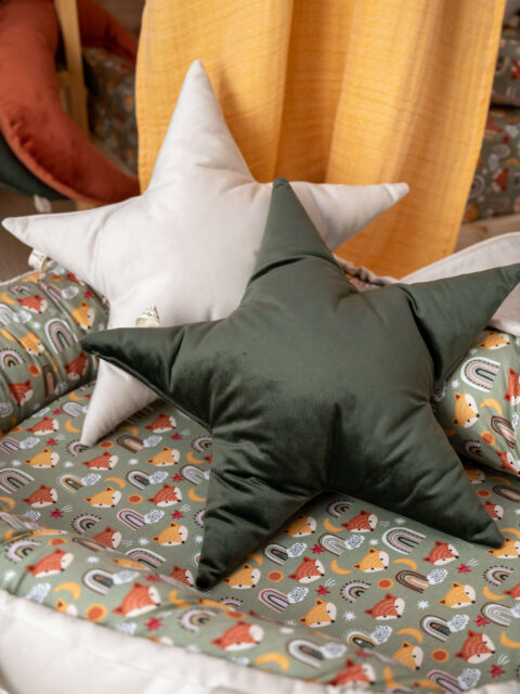 Μαξιλαράκι Αστεράκι Λαδί