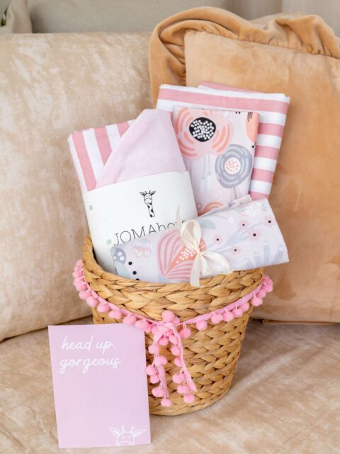 '-Καλαθάκι Δώρου Ριγέ Σάπιο Μήλο- Garden