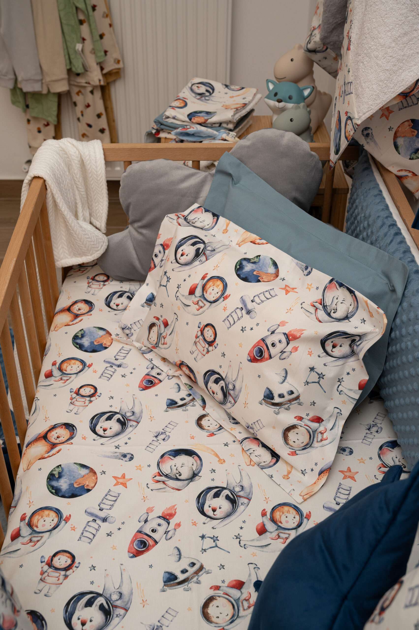 -Πάντα διπλής όψης Λευκό -Μπλέ 210*25 - Image 4