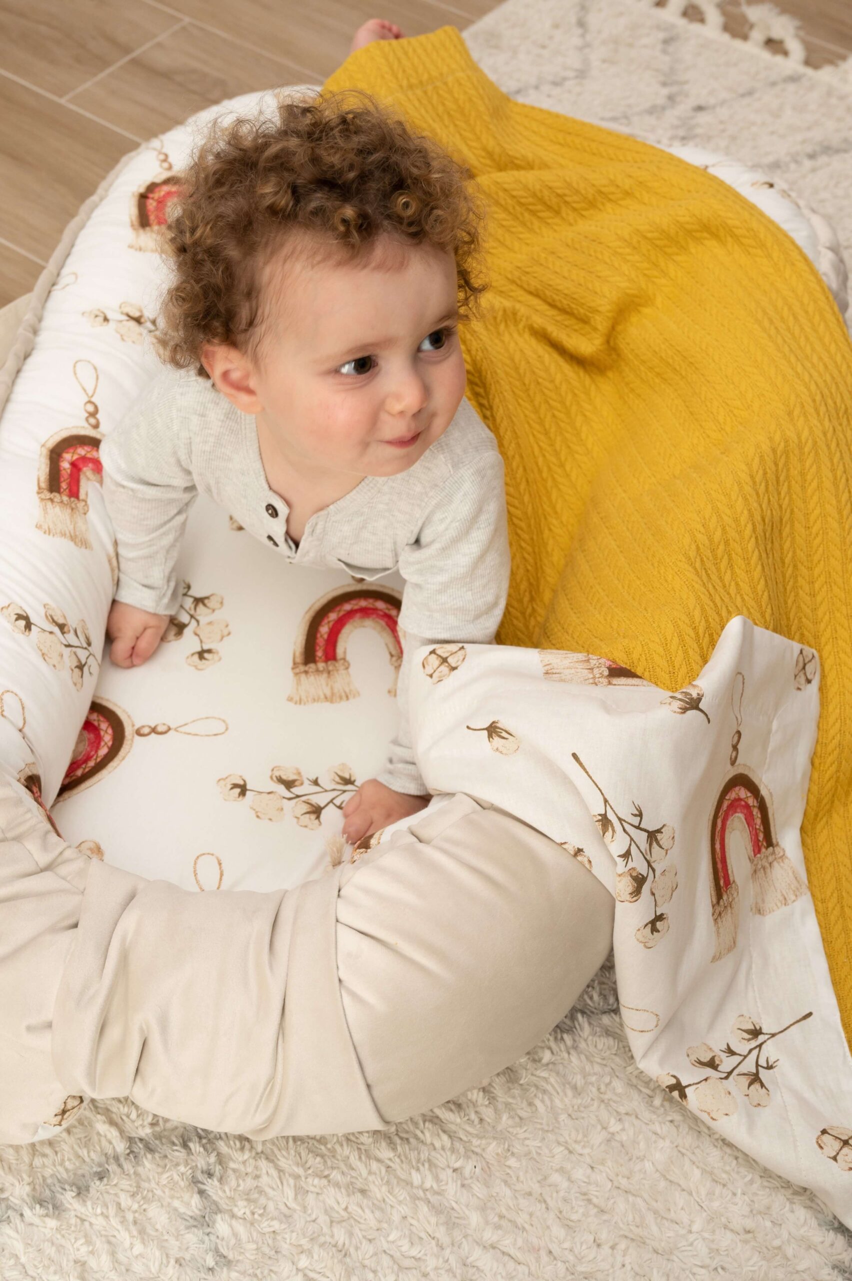 Φωλίτσα Macrame -Εκρού