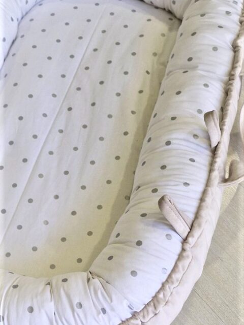 '-Φωλίτσα Γκρι Silver Dots