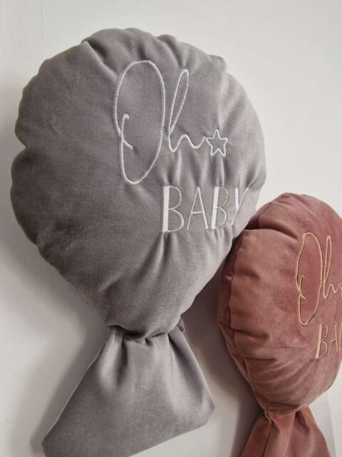 '-Διακοσμητικό Τοίχου Balloon Grey ´´Oh Baby´´